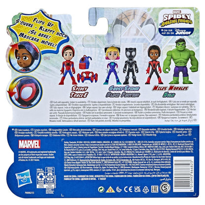 Marvel Spidey and his Amazing Friends Hero Reveal 2-Pack 4" Inch Hulk & Miles Morales Action Figure