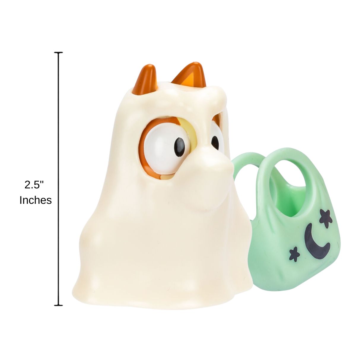 Bluey™ Halloween 2.5" Inch Toy Figure with Candy Bag, Ghost Bingo