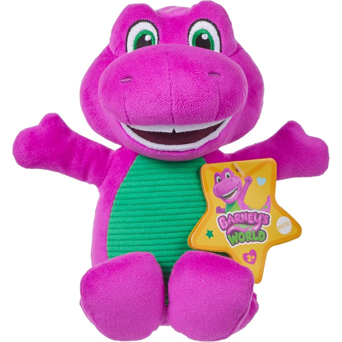 Fisher-Price Barney’s World  8" Inch Character Stuffed Animal Plush Toy, Barney