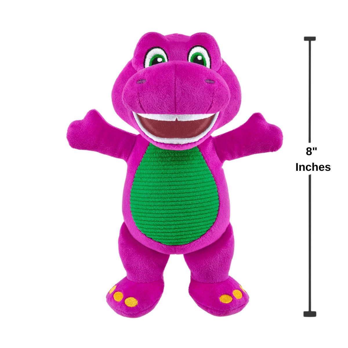 Fisher-Price Barney’s World  8" Inch Character Stuffed Animal Plush Toy, Barney