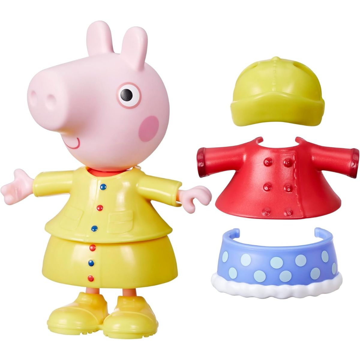 Peppa Pig Dress-Up 6” Figure with 6 Fashion Accessories, Peppa Pig