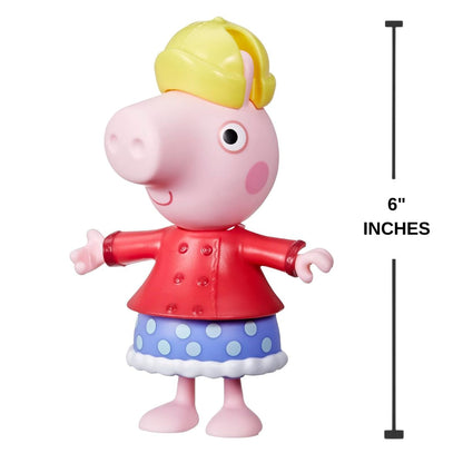 Peppa Pig Dress-Up 6” Figure with 6 Fashion Accessories, Peppa Pig