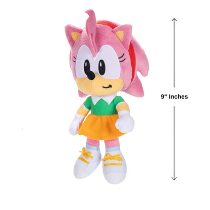 Sonic the Hedgehog 9" Inch Stuffed Animal Plush Toy, Amy