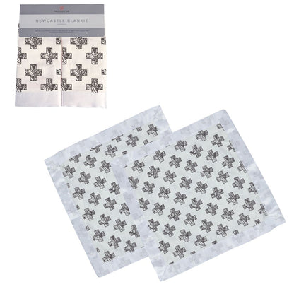 Newcastle Classics Nordic Stamp 100% Natural Bamboo Muslin Security Blankie Blanket