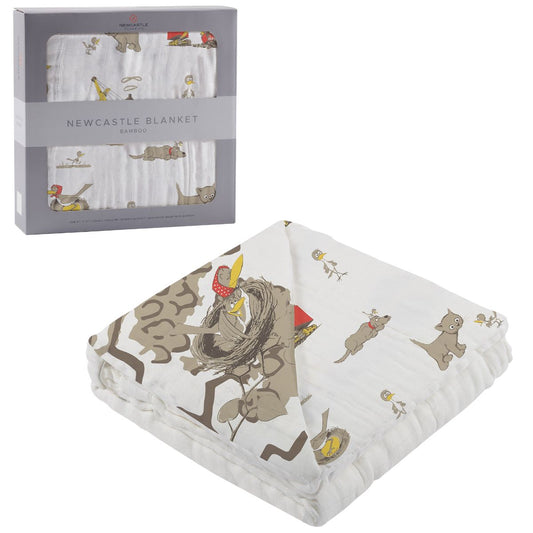 Are You My Mother? 100% Natural Bamboo Muslin Receiving Blanket