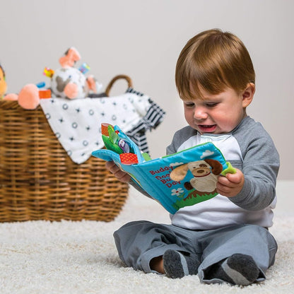 Mary Meyer Taggies 6" X 6" Inch Soft Book Activity Toy, Buddy Dog