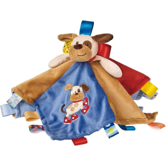 Mary Meyer Taggies Character 13" X 13" Inch Security Blanket Toy, Buddy Dog