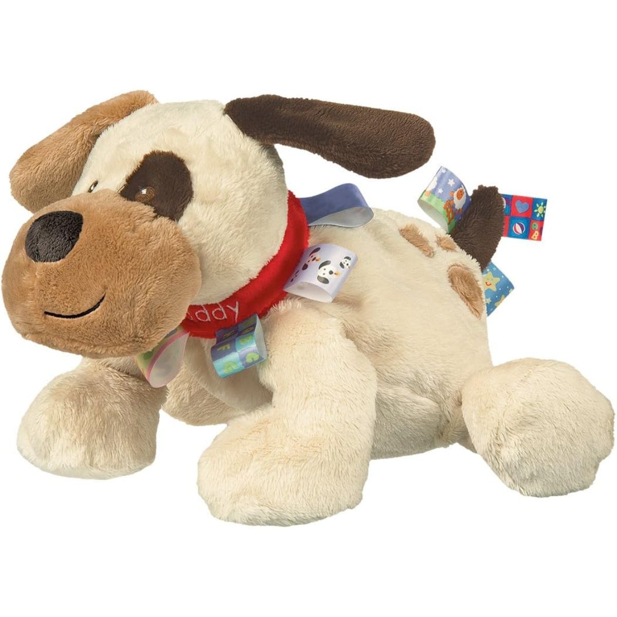 Mary Meyer Taggies 12" Inch Stuffed Animal Activity Toy, Buddy Dog