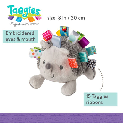 Mary Meyer Taggies 12" Inch Stuffed Animal Activity Toy, Heather Hedgehog