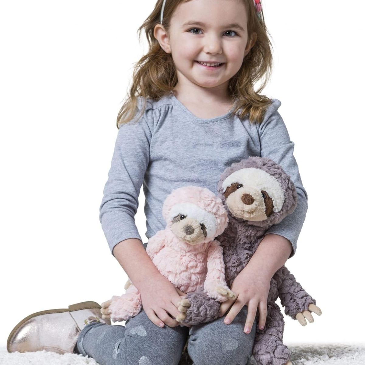 Mary Meyer Putty Collection 13" Inch Stuffed Animal Toy, Grey Sloth