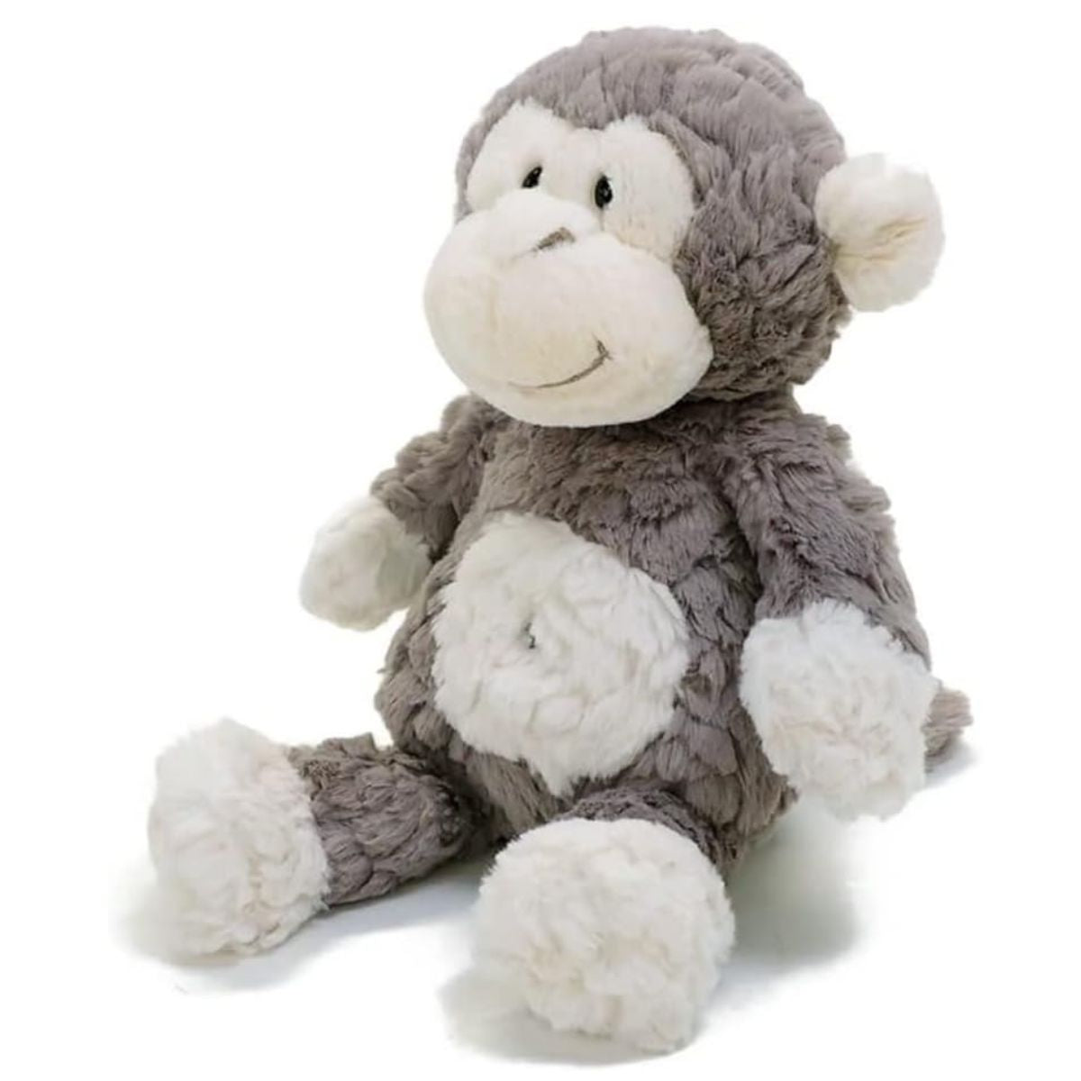 Mary Meyer Putty Collection 12" Inch Stuffed Animal Toy, Grey Monkey