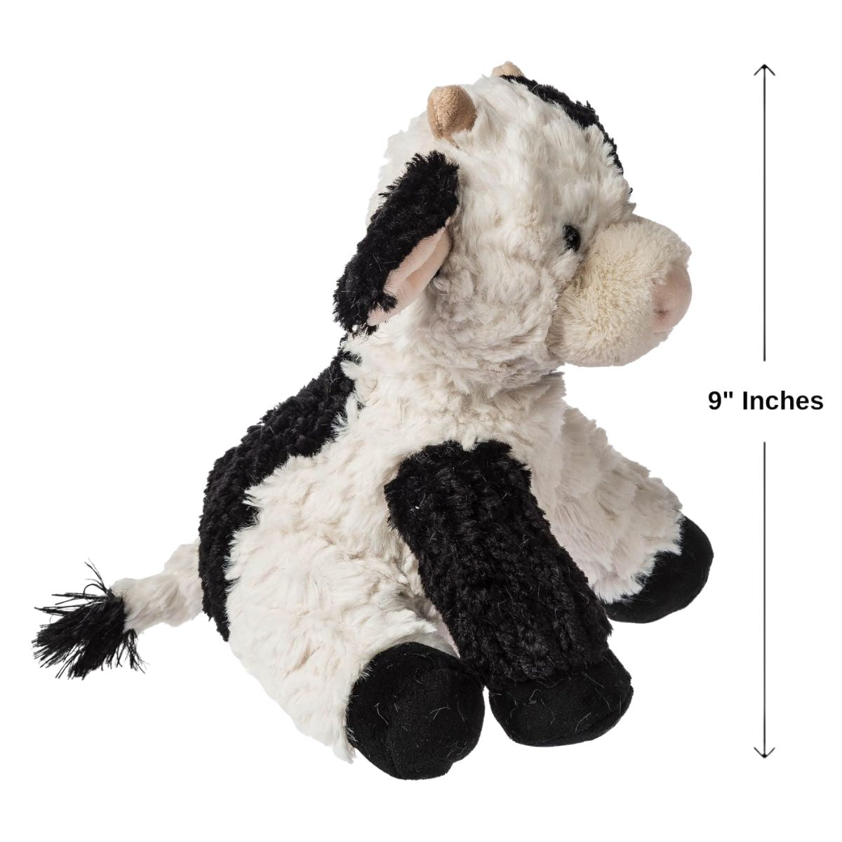 Mary Meyer Putty Collection 9" Inch Stuffed Animal Toy, Clover Cow