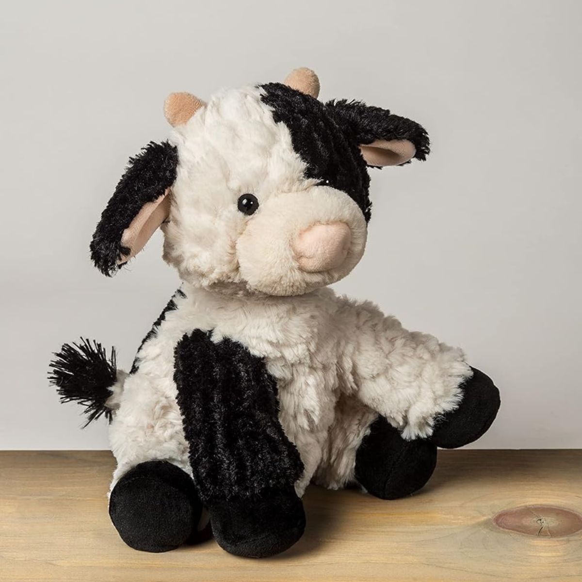 Mary Meyer Putty Collection 9" Inch Stuffed Animal Toy, Clover Cow
