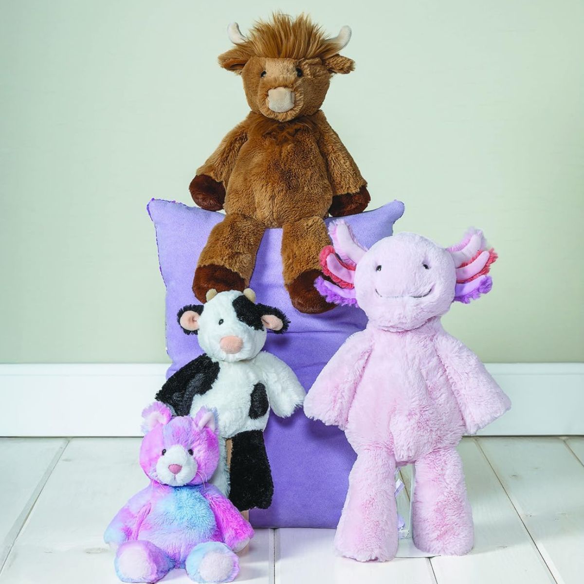 Mary Meyer Marshmallow Collection 13" Inch Stuffed Animal Toy, Alanna Axolotl