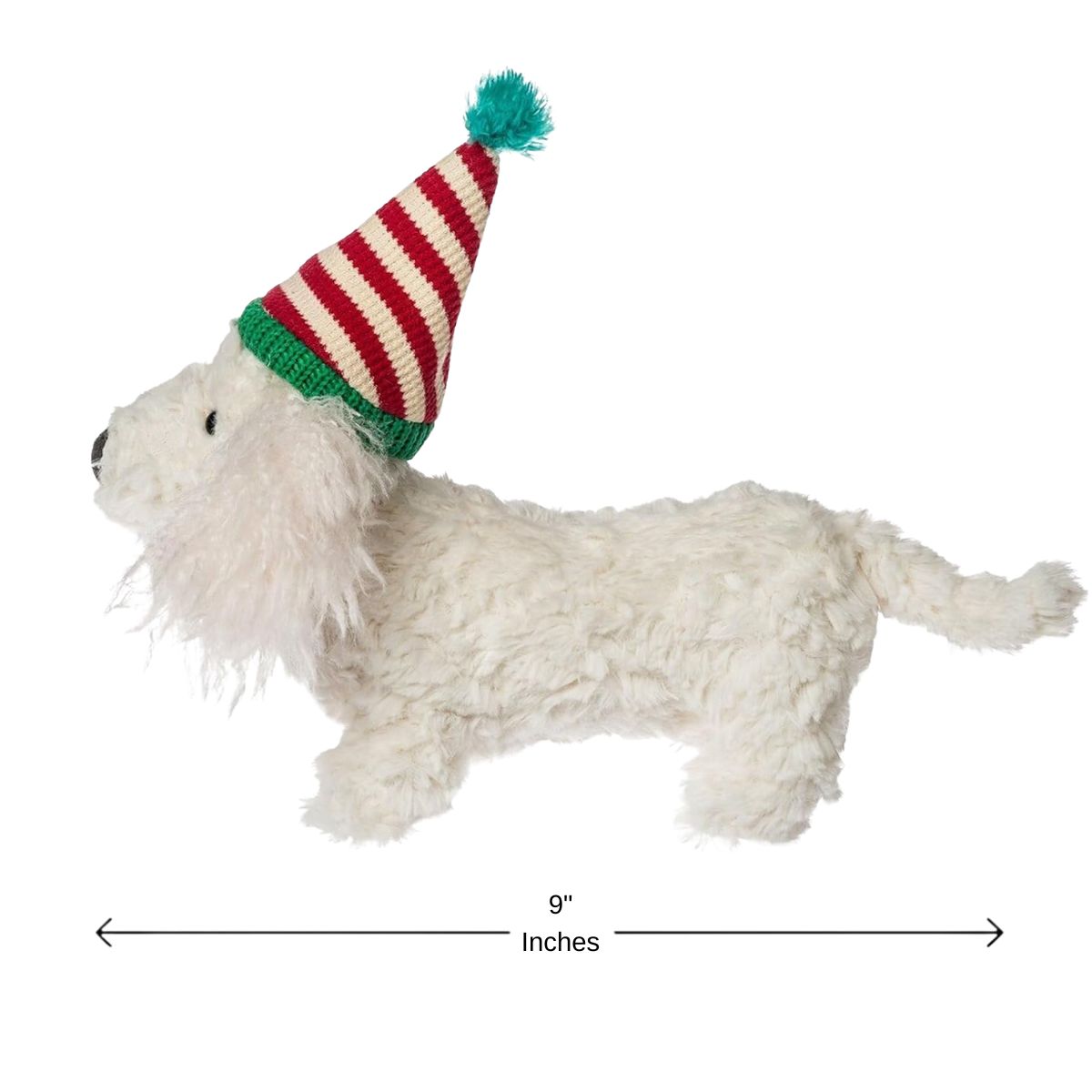 Mary Meyer Putty Collection 9" Inch Stuffed Animal Toy, Arctic Dasher Dachshund