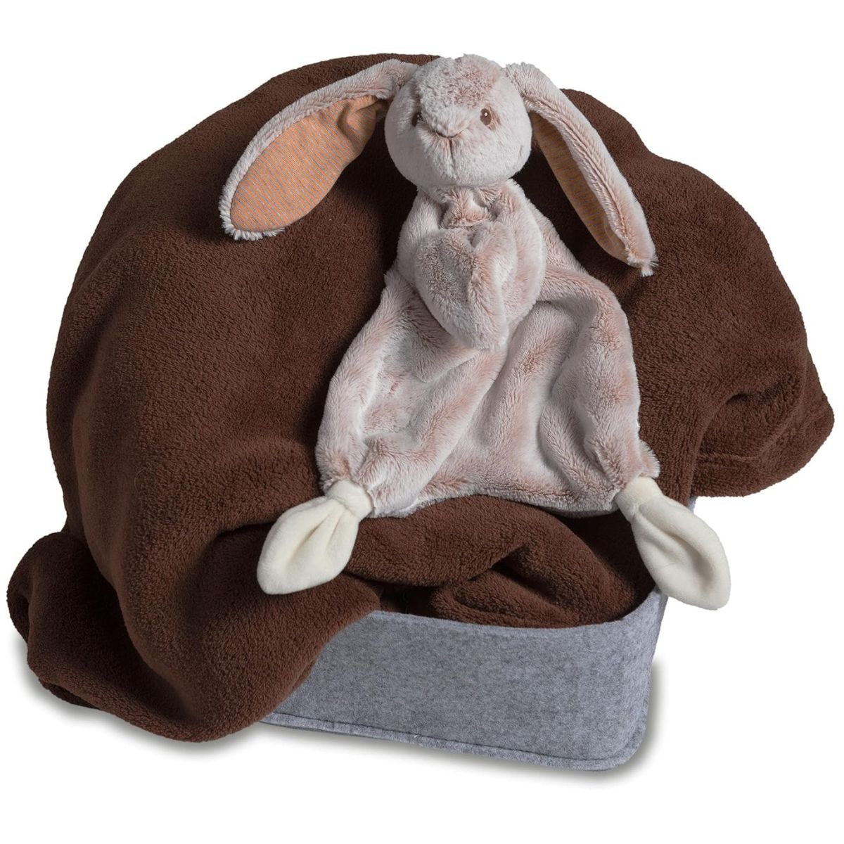 Mary Meyer Lovey 13" Inch Silky Tan Bunny Security Blanket Plush Toy