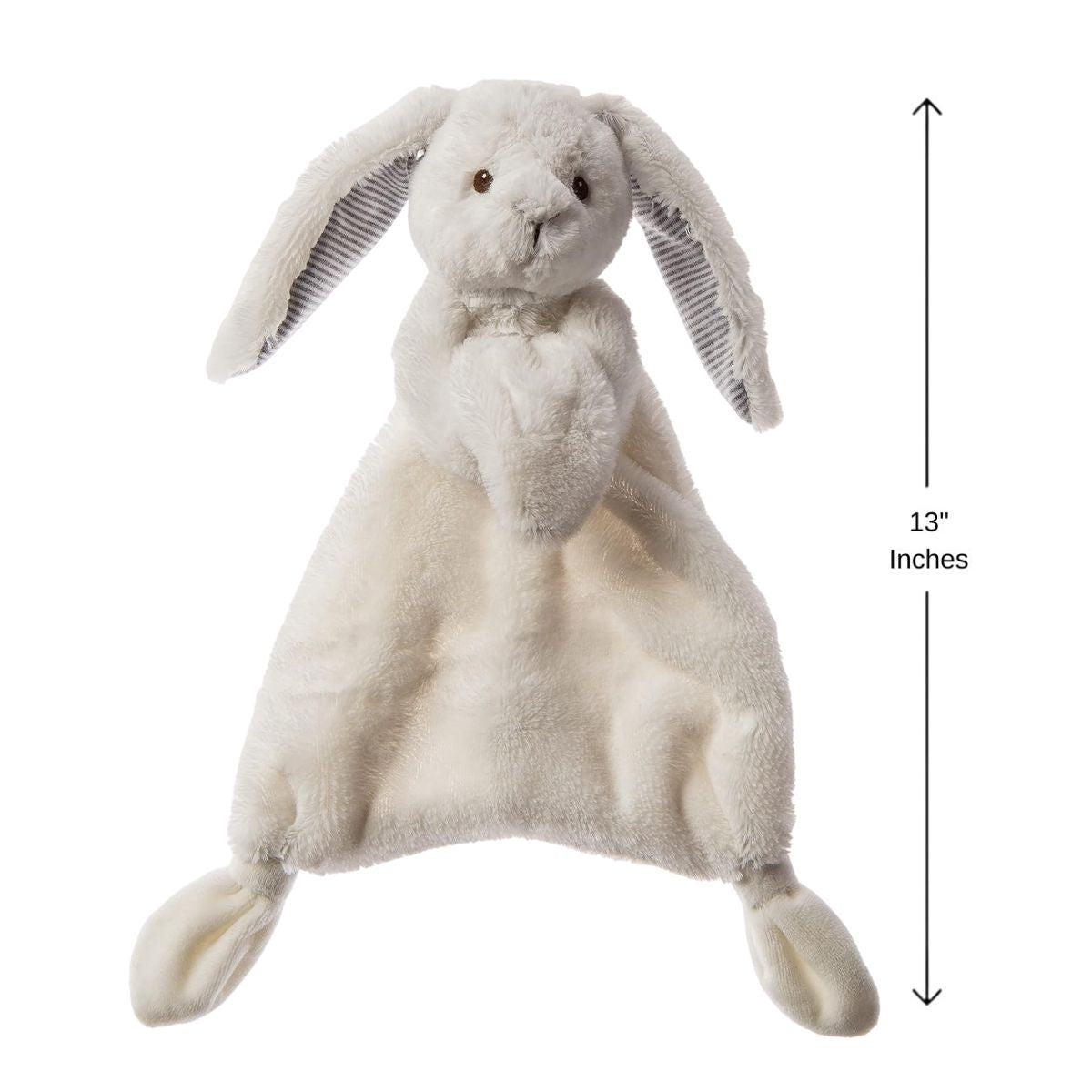 Mary Meyer Lovey 13" Inch Silky White Bunny Security Blanket Plush Toy