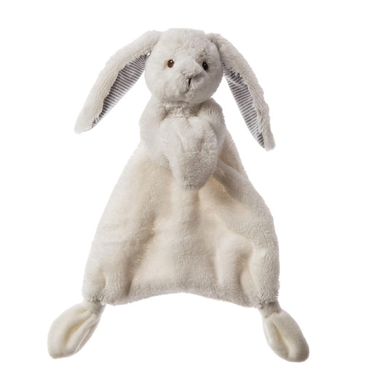 Mary Meyer Lovey Character 13" Inch Security Blanket Toy, Silky White Bunny
