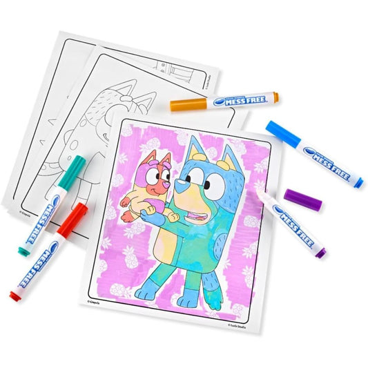 Crayola Bluey Color Wonder Mess Free Coloring Set, 18 Coloring Pages with 5 Color Wonder Markers
