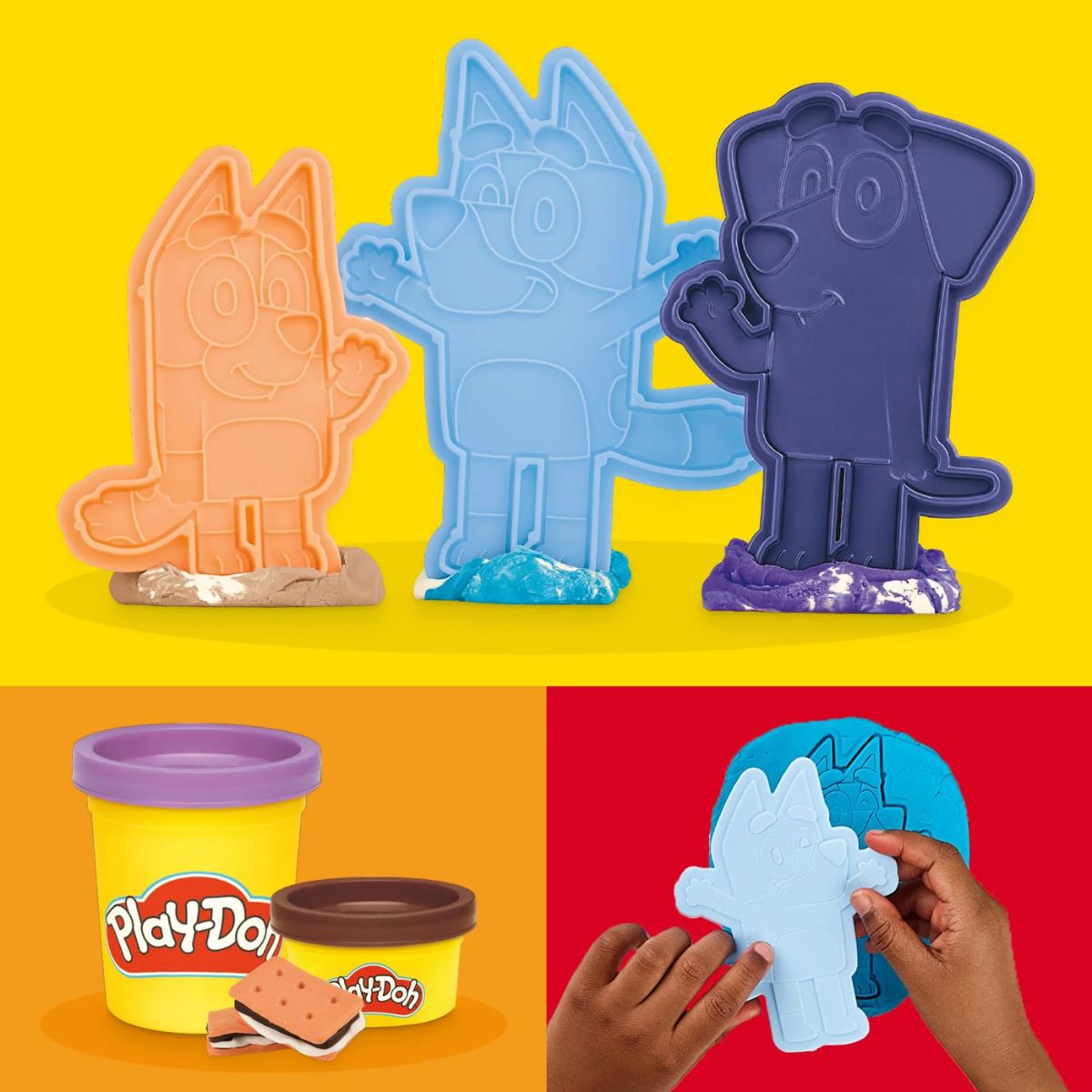 Play-Doh Bluey Goes Camping Playset with Campfire Themed Tools