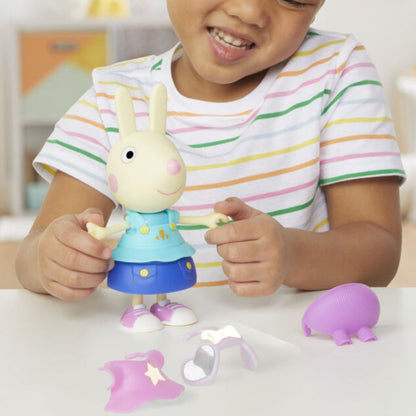 Peppa Pig Dress-Up 6” Figure with 6 Fashion Accessories, Rebecca Rabbit