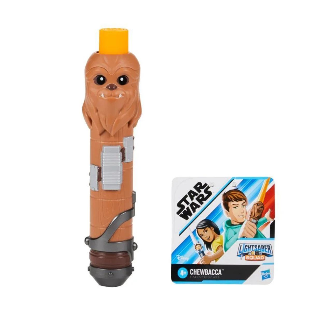 Star Wars Lightsaber Squad Chewbacca Extendable Orange Lightsaber Role Play Toy