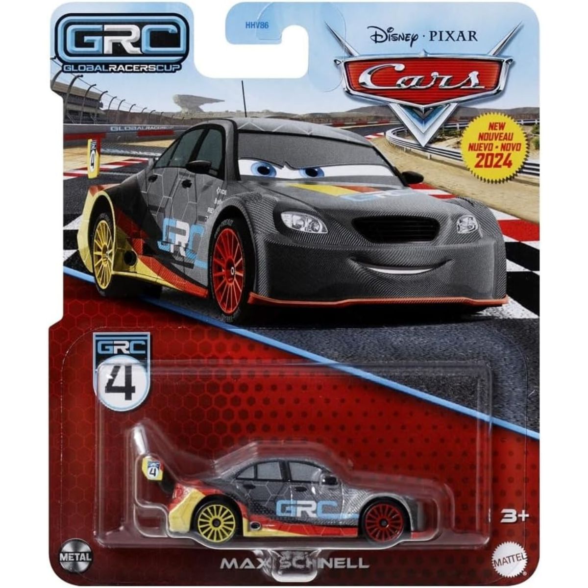 Disney Pixar Cars Global Racers Cup GRC Max Schnell Die-Cast Play Vehicle Car, Scale 1:55