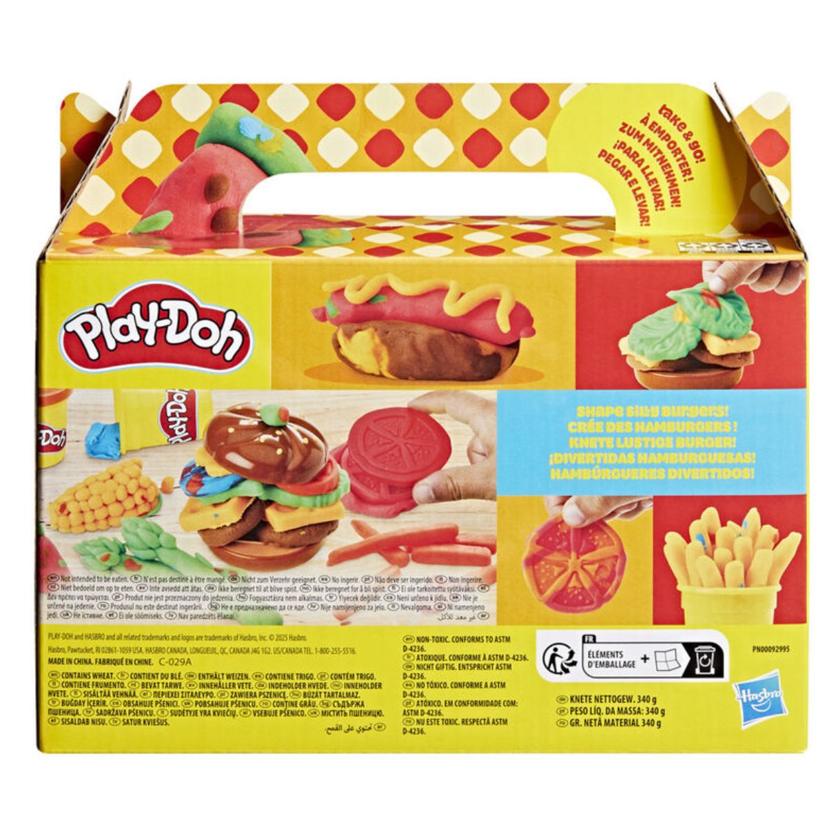 Play-Doh Grill Fun 12 Piece Barbeque Burger Playset