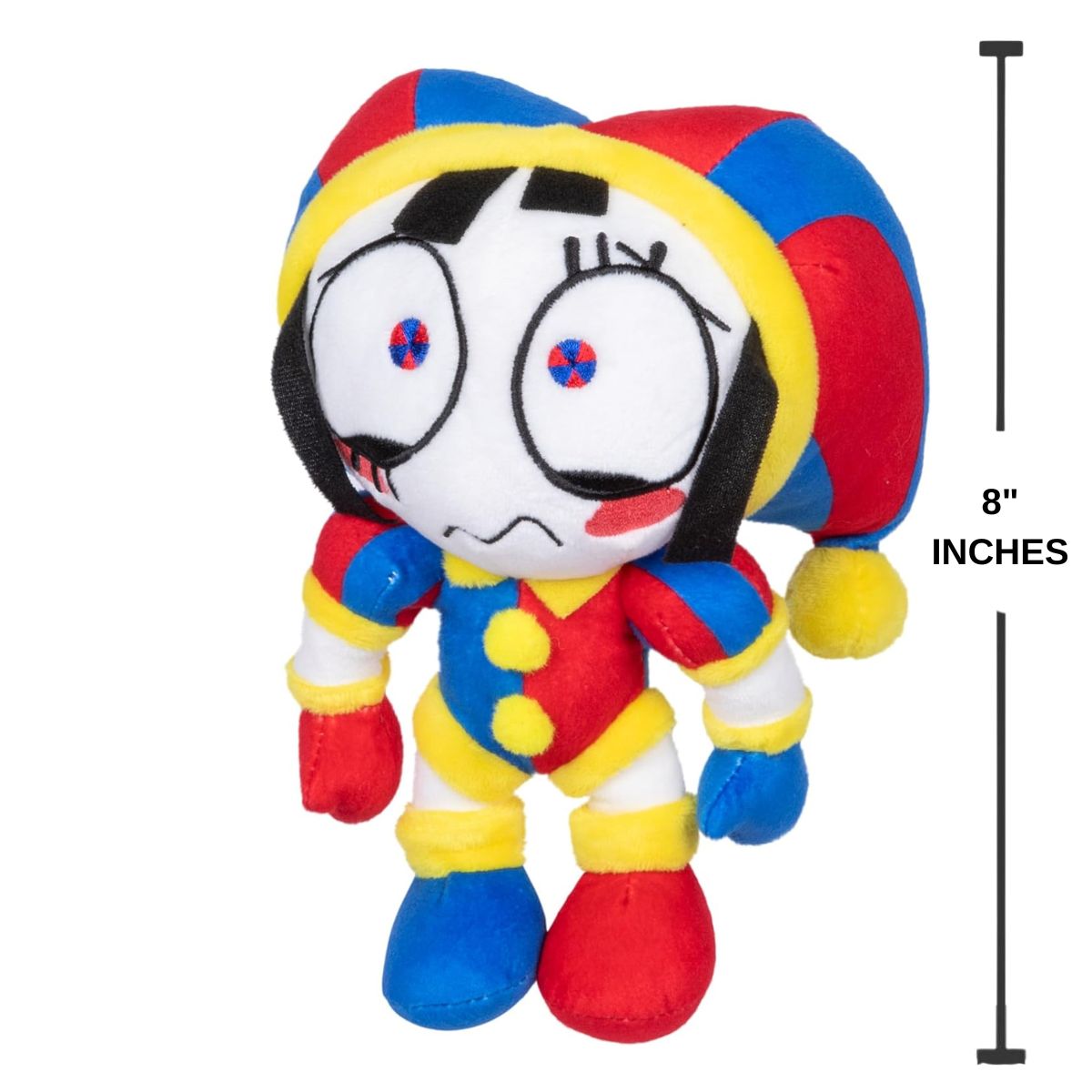 Amazing Digital Circus Deluxe 8" Inch Plush Figure, Pomni