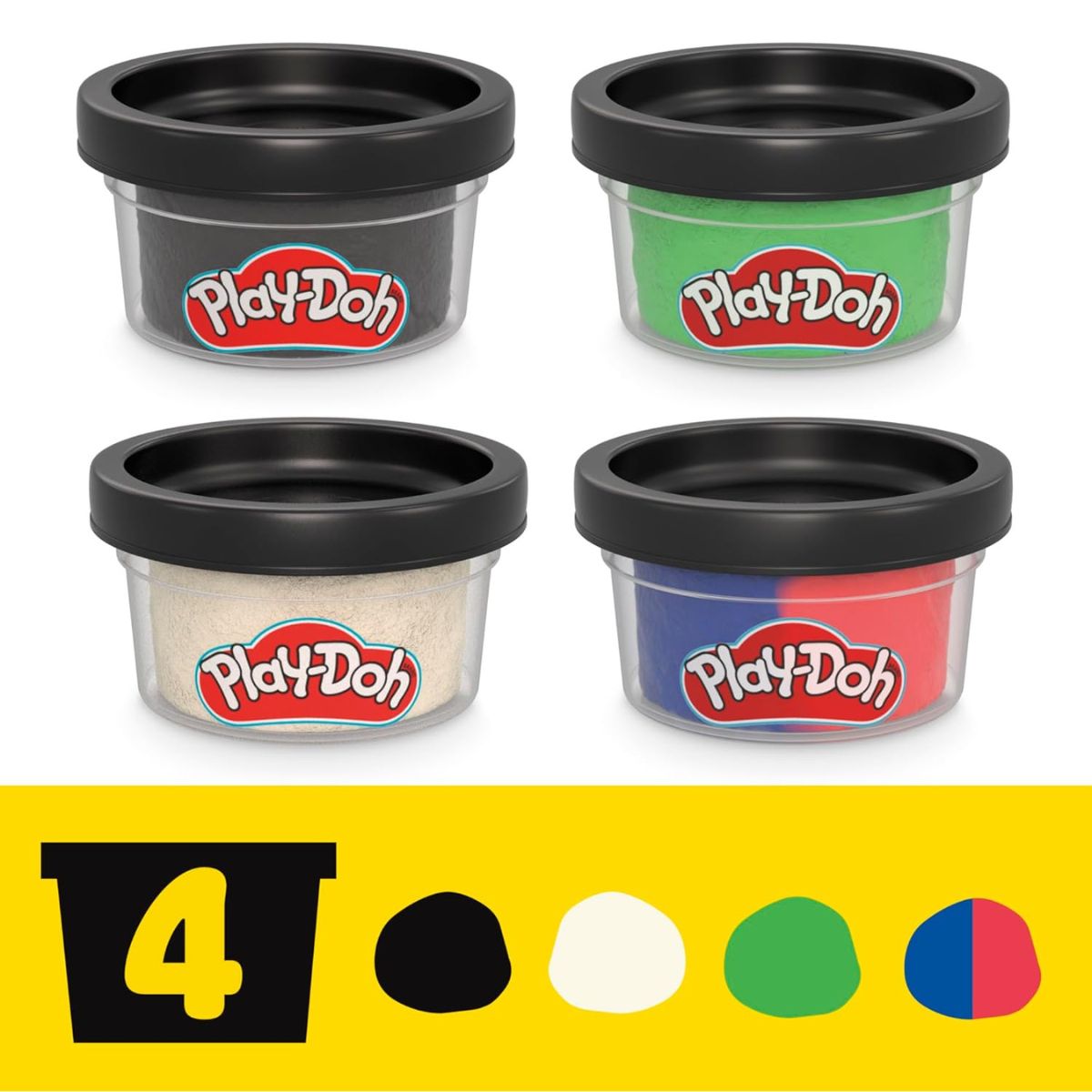 Play-Doh Star Wars Squish & Slice, Darth Vader, Luke Skywalker 4" Inch Action Figures with R2-D2, Stormtrooper & Lightsaber Molds