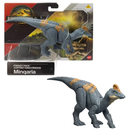 Jurassic World Rebirth Frenzy Pack Minqaria 7" Inch Dinosaur Figure with Digital Play