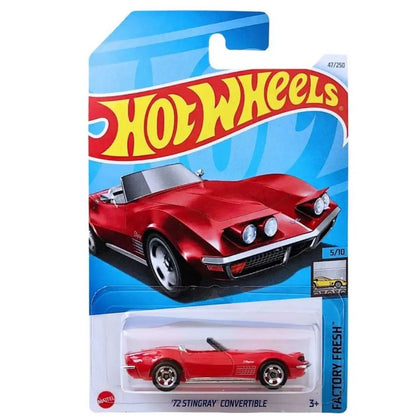 Hot Wheels Factory Fresh '72 Stingray Convertible Long Card 10 Red, #47/250