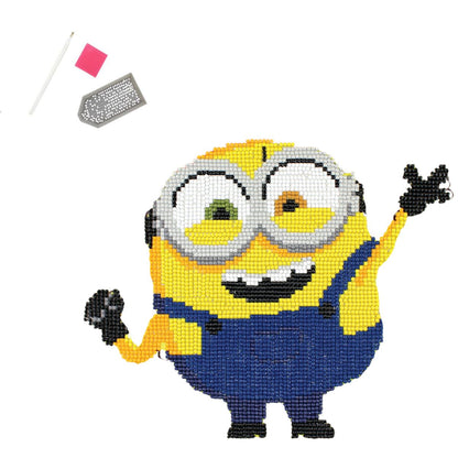 DIAMOND DOTZ, DOTZ Box Despicable ME Minion Banana Diamond Art Painting Kit 11" X 11"