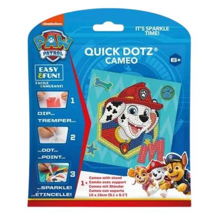 DIAMOND DOTZ Quick DOTZ Paw Patrol Marshall Diamond Art Painting Kit 5.1" X 5.1"