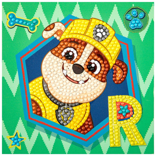 DIAMOND DOTZ Quick DOTZ Paw Patrol Rubble Diamond Art Painting Kit 5.1" X 5.1"