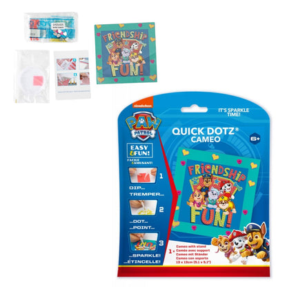 DIAMOND DOTZ Quick DOTZ Paw Patrol Friendship Fun Diamond Art Painting Kit 5.1" X 5.1"