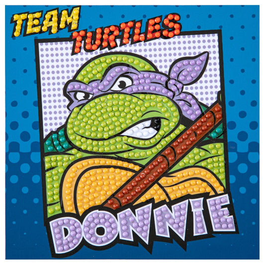 DIAMOND DOTZ Quick DOTZ TMNT Donatello Donnie Diamond Art Painting Kit 5.1" X 5.1"