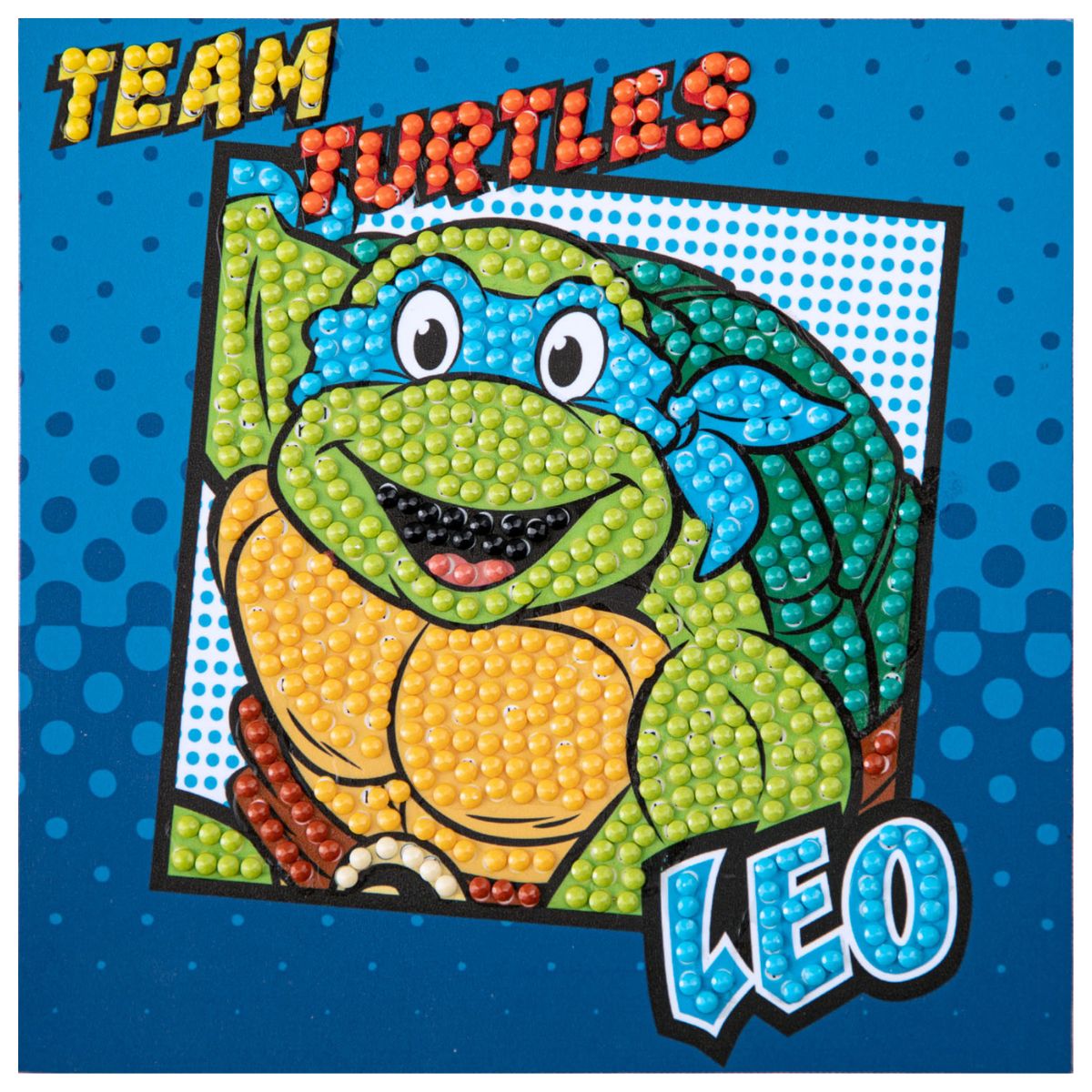 DIAMOND DOTZ Quick DOTZ TMNT Leonardo Leo Diamond Art Painting Kit 5.1" X 5.1"