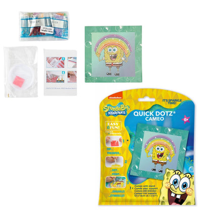 DIAMOND DOTZ Quick DOTZ Spongebob Squarepants Rainbow Diamond Art Painting Kit 5.1" X 5.1"