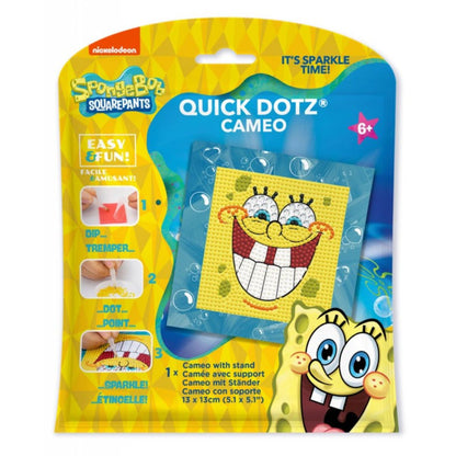 DIAMOND DOTZ Quick DOTZ Spongebob Squarepants Smile Diamond Art Painting Kit 5.1" X 5.1"