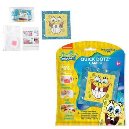 DIAMOND DOTZ Quick DOTZ Spongebob Squarepants Smile Diamond Art Painting Kit 5.1" X 5.1"