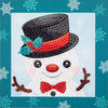 DIAMOND DOTZ Quick DOTZ Festive Holiday Snowman Diamond Art Painting Kit 5.1