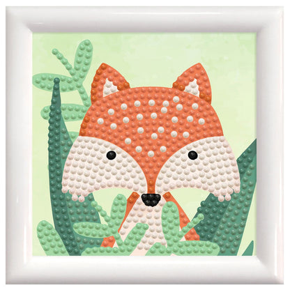 DIAMOND DOTZ Woodland Fox Diamond Art Painting Kit 4" X 4"