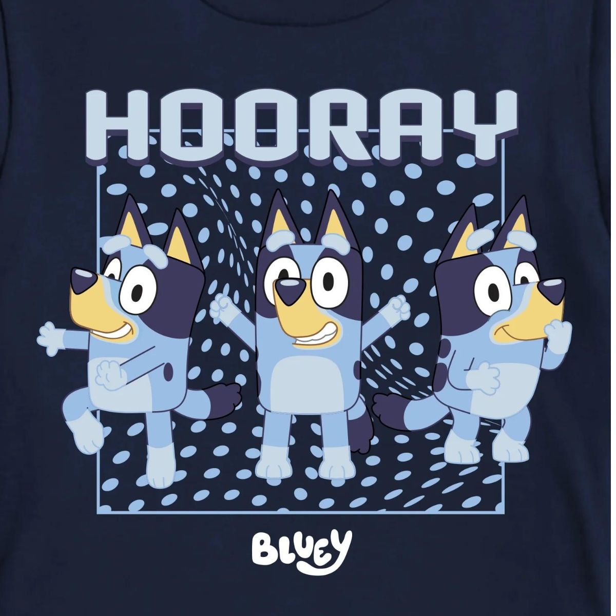 Bluey Boys' Short Sleeve Graphic "Hooray" Short Sleeve Shirt, Sizes 4-16
