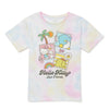 Hello Kitty and Friends Pastel Tie-Dye Short Sleeve Graphic Girls Shirt, Sizes 4-16