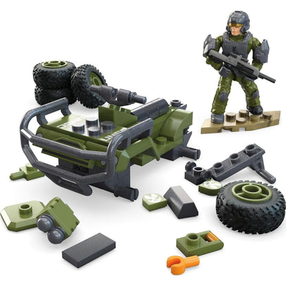 MEGA Halo The Series Fleetcom Mongoose Vehicle ATV Building Kit, 79 Pieces