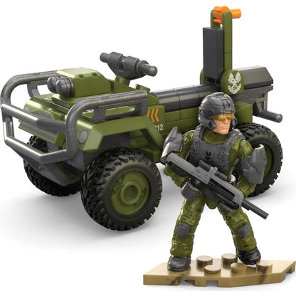 MEGA Halo The Series Fleetcom Mongoose Vehicle ATV Building Kit, 79 Pieces