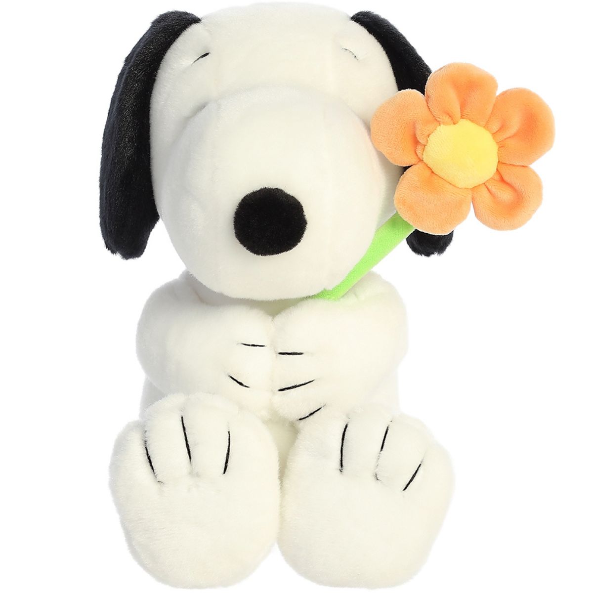 Aurora® Peanuts Snoopy with a Flower™ 11 Inch Stuffed Animal Toy