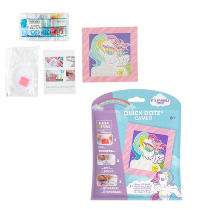 DIAMOND DOTZ Quick DOTZ My Little Pony Starshine Fresh Vibes Diamond Art Painting Kit 5.1" X 5.1"