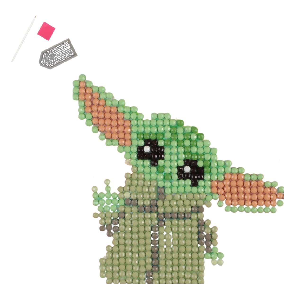 DIAMOND DOTZ Star Wars the Mandolorian Grogu Fun Diamond Art Painting Kit 4" X 4"